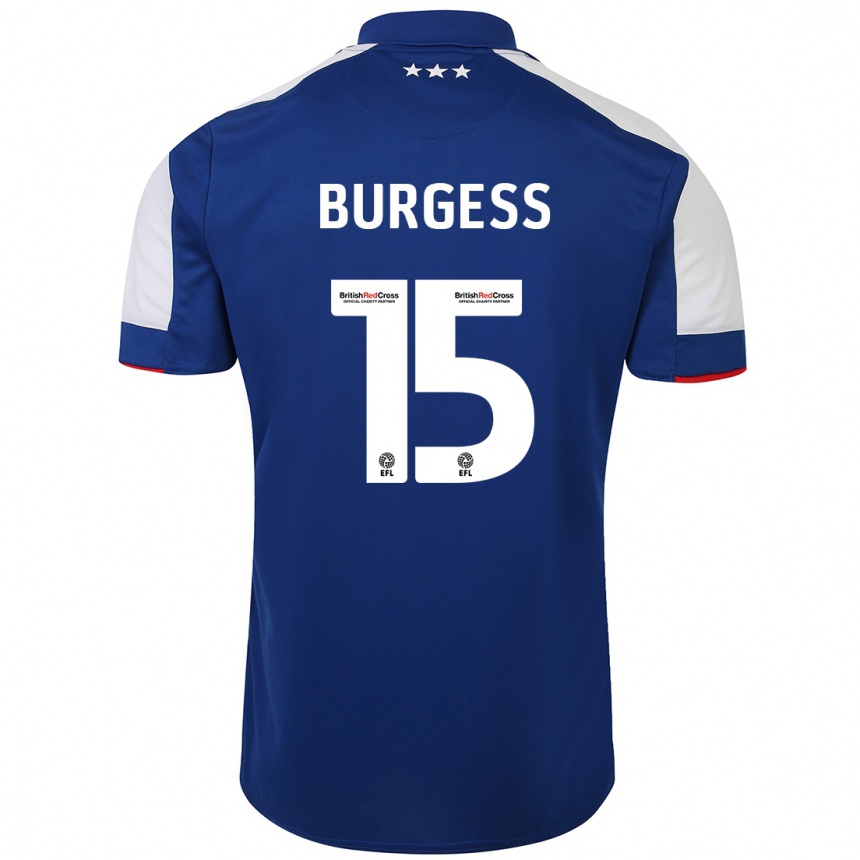 Vyrai Cameron Burgess #15 Mėlyna Namų Marškinėliai 2023/24 T-Shirt