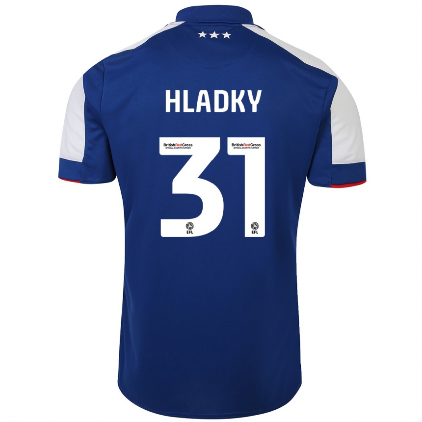 Vyrai Vaclav Hladky #31 Mėlyna Namų Marškinėliai 2023/24 T-Shirt