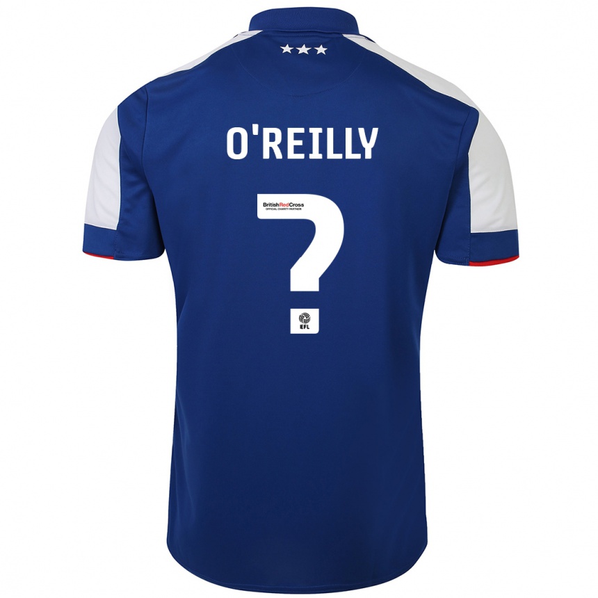 Vyrai Connor O'reilly #0 Mėlyna Namų Marškinėliai 2023/24 T-Shirt