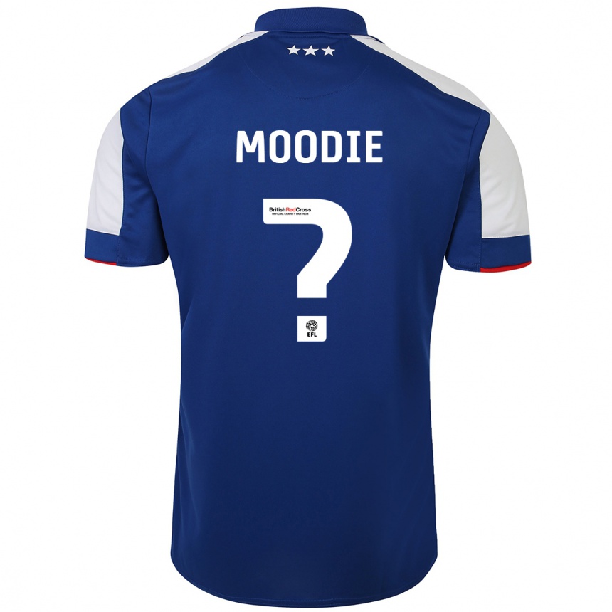 Vyrai Paul Moodie #0 Mėlyna Namų Marškinėliai 2023/24 T-Shirt