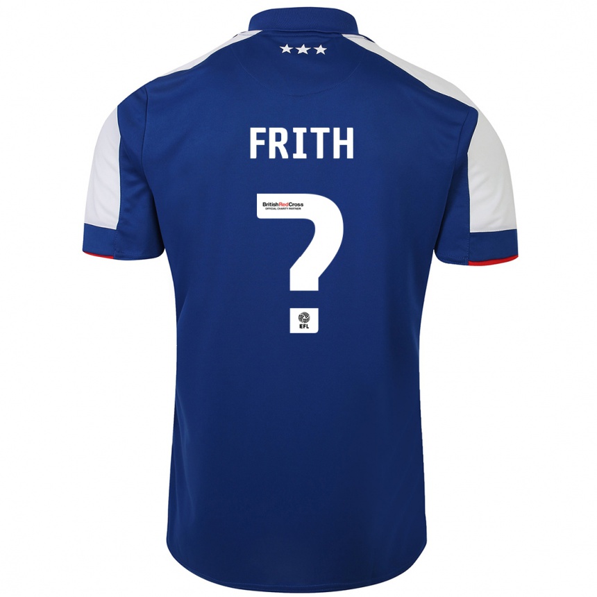 Vyrai Callum Frith #0 Mėlyna Namų Marškinėliai 2023/24 T-Shirt