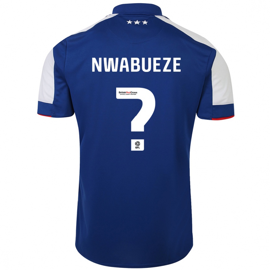 Vyrai Jesse Nwabueze #0 Mėlyna Namų Marškinėliai 2023/24 T-Shirt