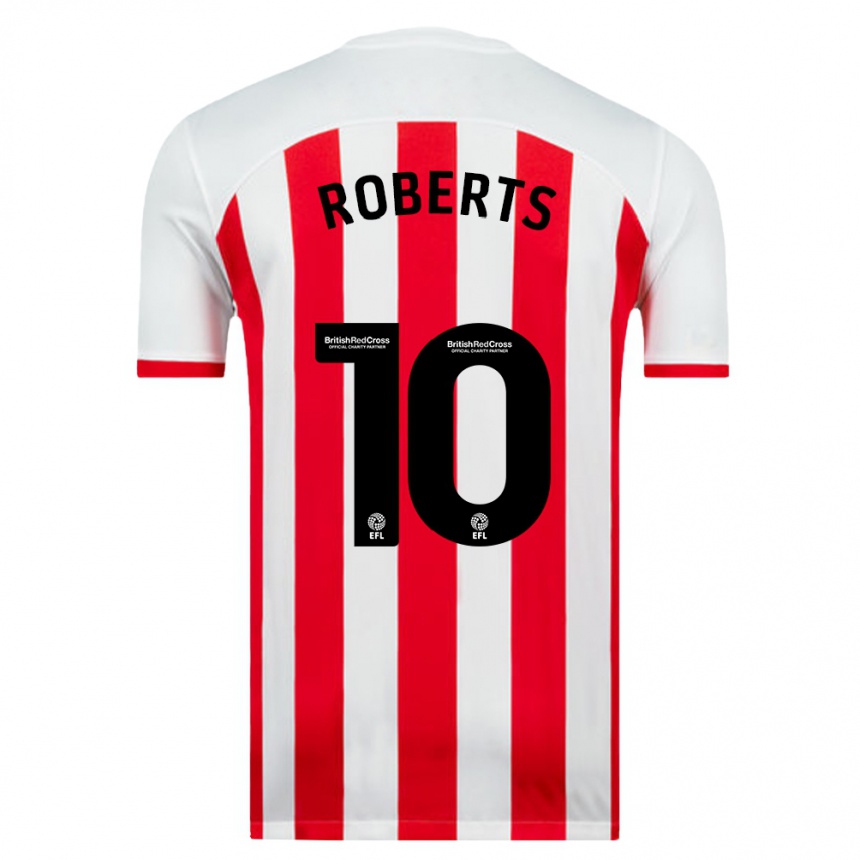 Vyrai Patrick Roberts #10 Baltas Namų Marškinėliai 2023/24 T-Shirt