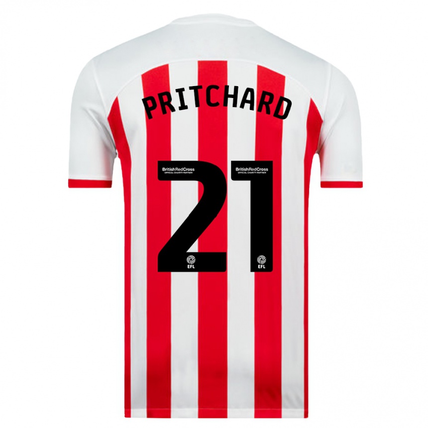 Vyrai Alex Pritchard #21 Baltas Namų Marškinėliai 2023/24 T-Shirt