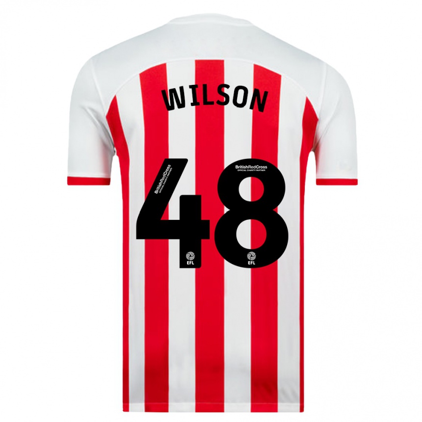 Vyrai Callum Wilson #48 Baltas Namų Marškinėliai 2023/24 T-Shirt