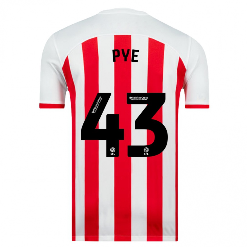 Vyrai Connor Pye #43 Baltas Namų Marškinėliai 2023/24 T-Shirt