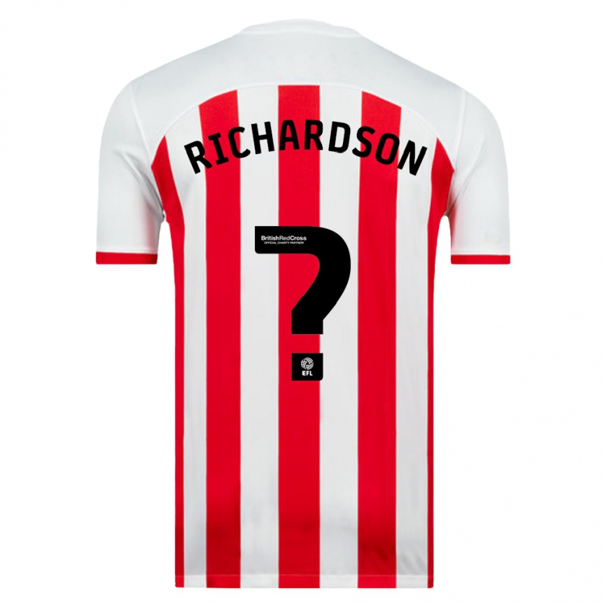 Vyrai Adam Richardson #0 Baltas Namų Marškinėliai 2023/24 T-Shirt