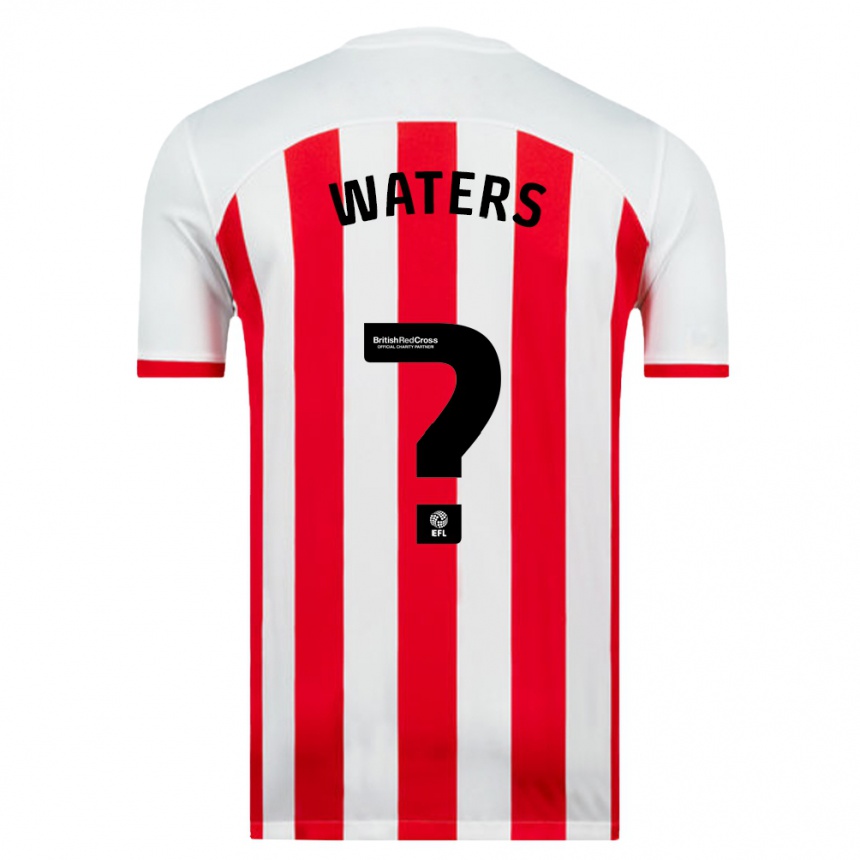 Vyrai Jake Waters #0 Baltas Namų Marškinėliai 2023/24 T-Shirt