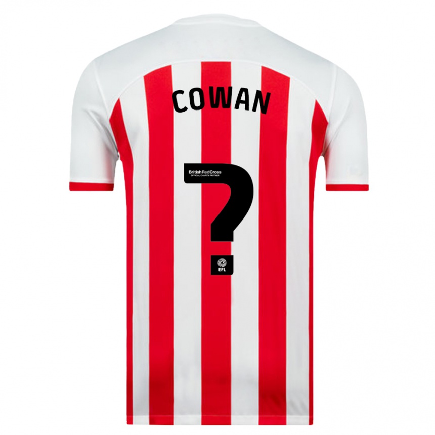 Vyrai Joe Cowan #0 Baltas Namų Marškinėliai 2023/24 T-Shirt