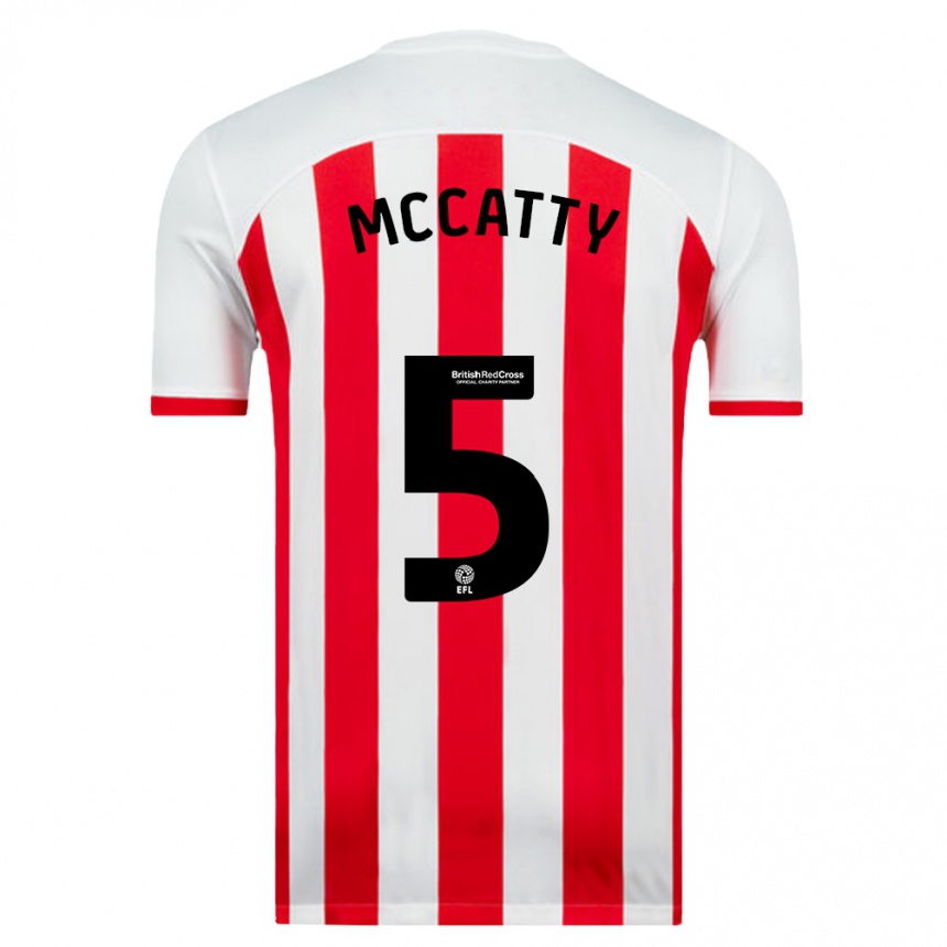 Vyrai Grace Mccatty #5 Baltas Namų Marškinėliai 2023/24 T-Shirt