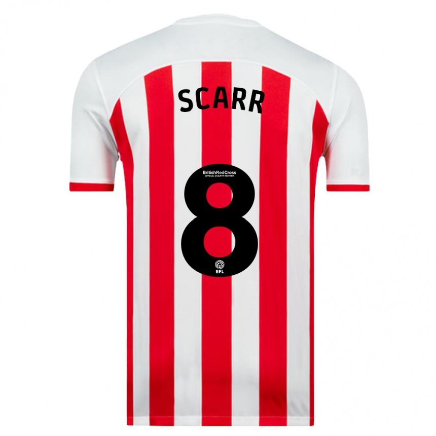 Vyrai Emily Scarr #8 Baltas Namų Marškinėliai 2023/24 T-Shirt