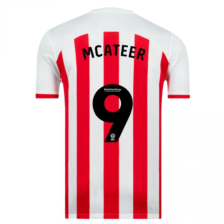 Vyrai Mary Mcateer #9 Baltas Namų Marškinėliai 2023/24 T-Shirt