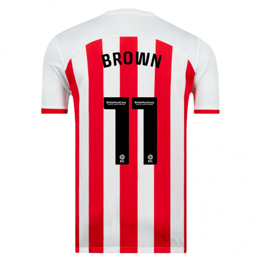 Vyrai Jessica Brown #11 Baltas Namų Marškinėliai 2023/24 T-Shirt