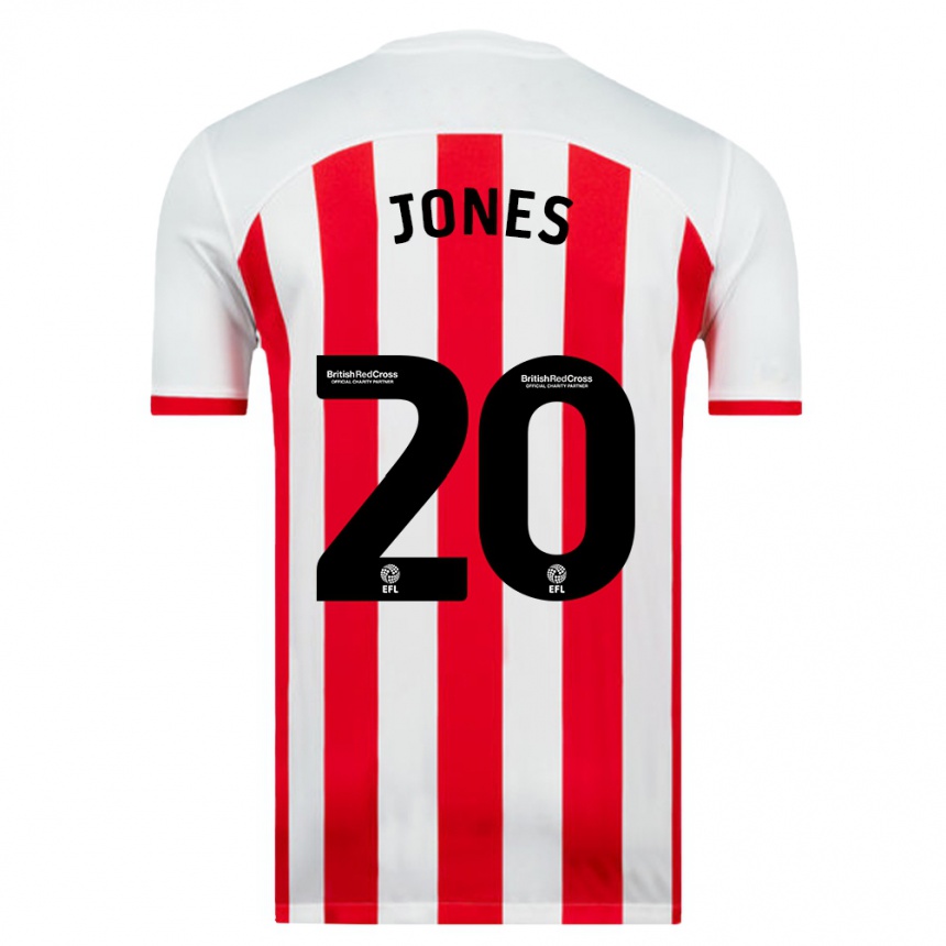 Vyrai Ellen Jones #20 Baltas Namų Marškinėliai 2023/24 T-Shirt