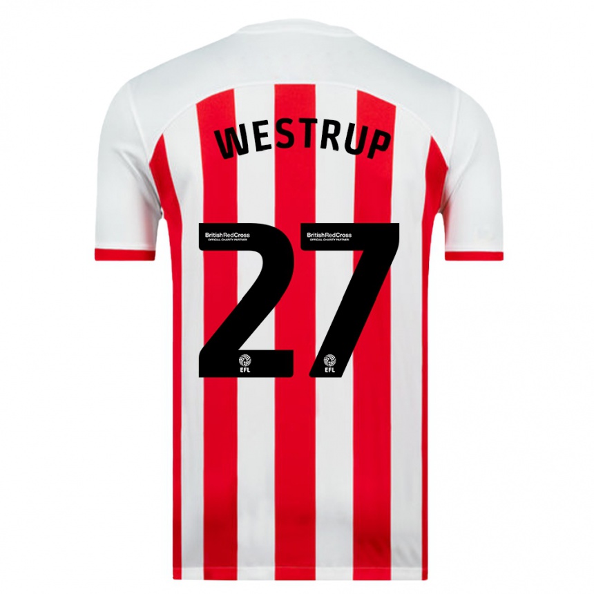 Vyrai Brianna Westrup #27 Baltas Namų Marškinėliai 2023/24 T-Shirt