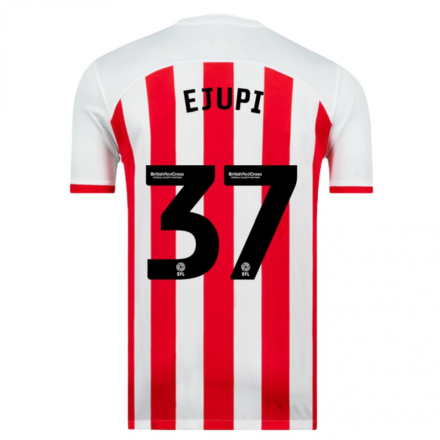 Vyrai Elizabeta Ejupi #37 Baltas Namų Marškinėliai 2023/24 T-Shirt