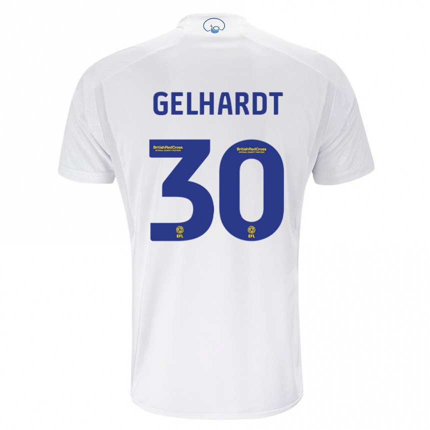 Vyrai Joe Gelhardt #30 Baltas Namų Marškinėliai 2023/24 T-Shirt