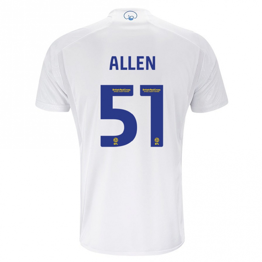 Vyrai Charlie Allen #51 Baltas Namų Marškinėliai 2023/24 T-Shirt