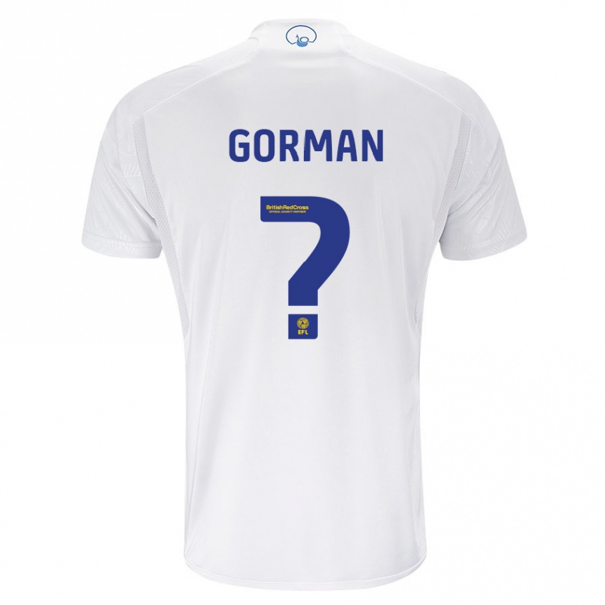 Vyrai Finley Gorman #0 Baltas Namų Marškinėliai 2023/24 T-Shirt