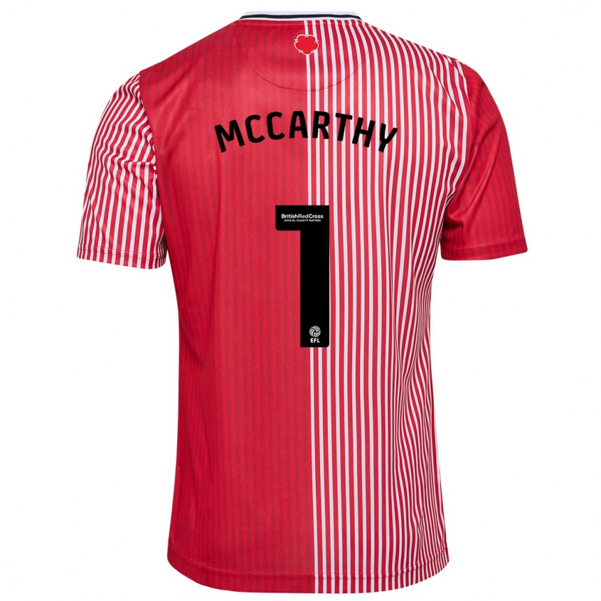 Vyrai Alex Mccarthy #1 Raudona Namų Marškinėliai 2023/24 T-Shirt