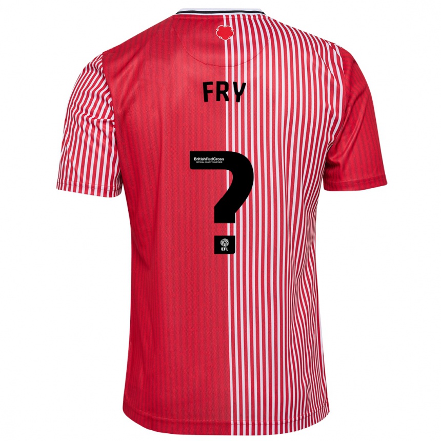 Vyrai Max Fry #0 Raudona Namų Marškinėliai 2023/24 T-Shirt