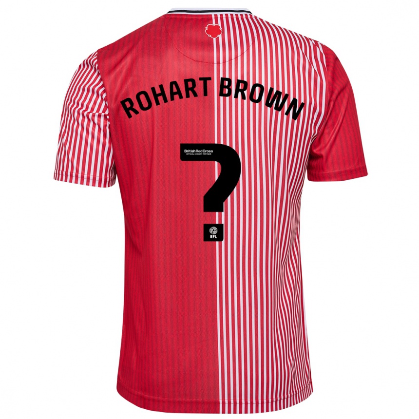 Vyrai Thierry Rohart-Brown #0 Raudona Namų Marškinėliai 2023/24 T-Shirt