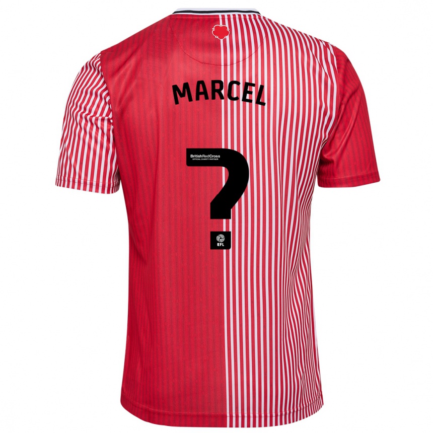 Vyrai Lewis Marcel #0 Raudona Namų Marškinėliai 2023/24 T-Shirt