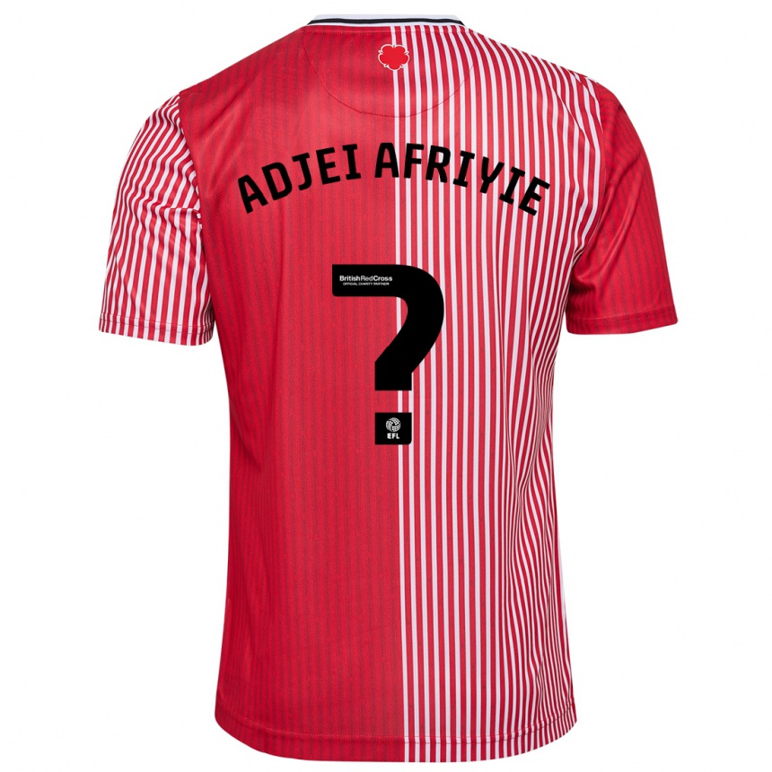 Vyrai Hansel Adjei-Afriyie #0 Raudona Namų Marškinėliai 2023/24 T-Shirt