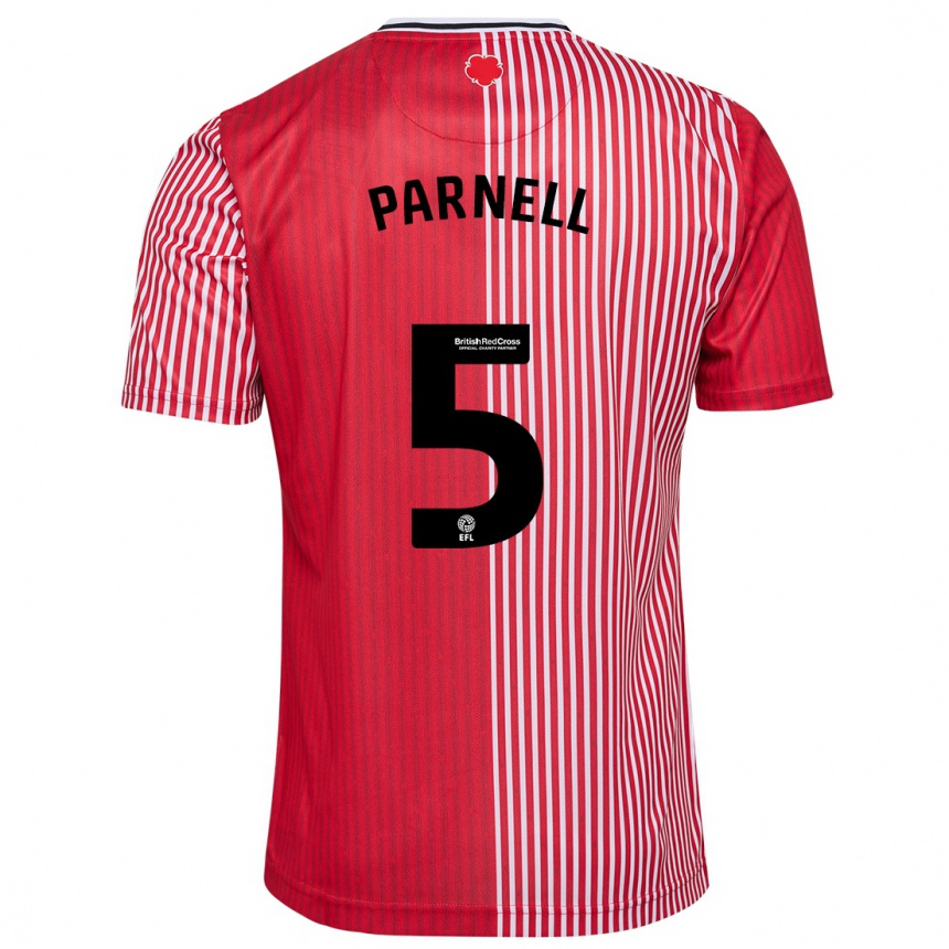 Vyrai Rosanna Parnell #5 Raudona Namų Marškinėliai 2023/24 T-Shirt