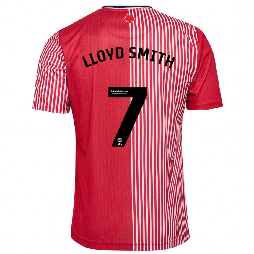 Vyrai Lexi Lloyd-Smith #7 Raudona Namų Marškinėliai 2023/24 T-Shirt