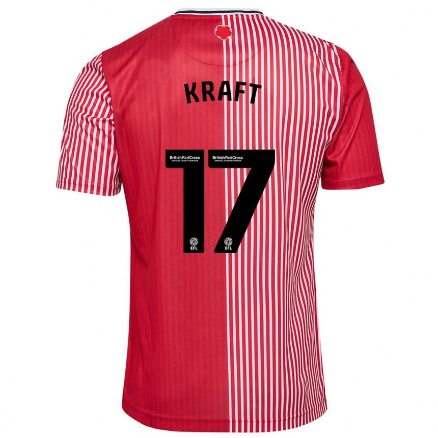 Vyrai Emily Kraft #17 Raudona Namų Marškinėliai 2023/24 T-Shirt