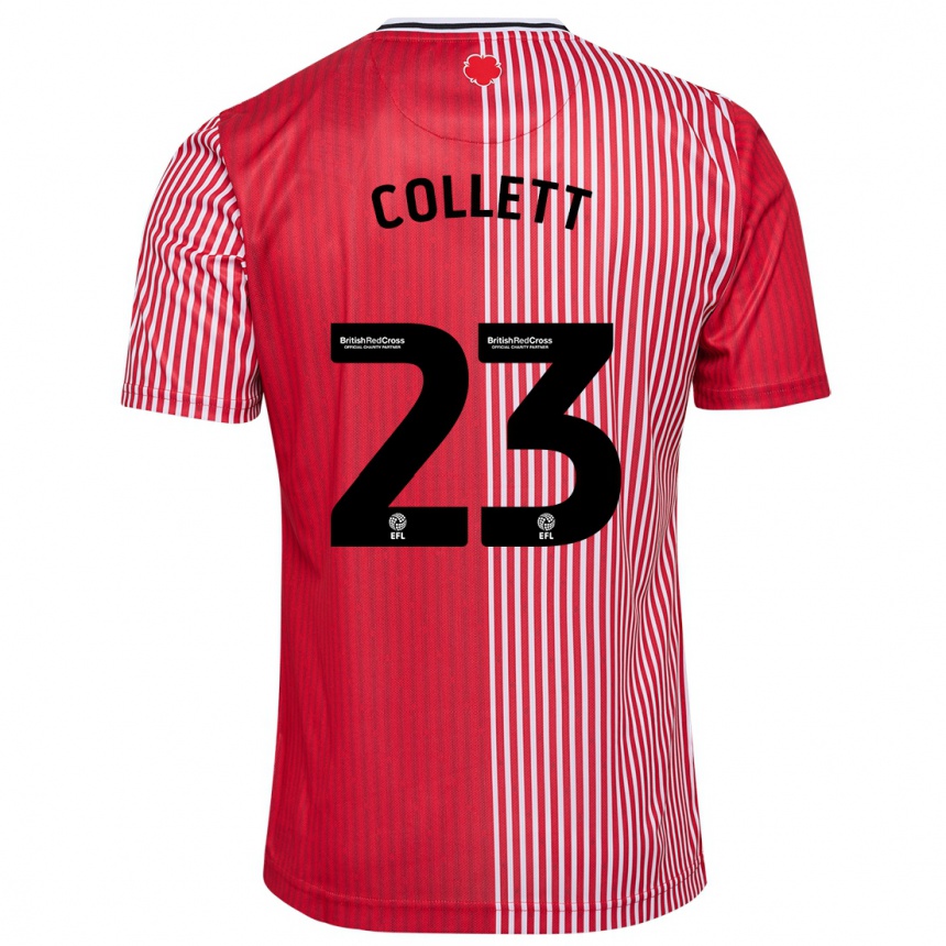 Vyrai Megan Collett #23 Raudona Namų Marškinėliai 2023/24 T-Shirt