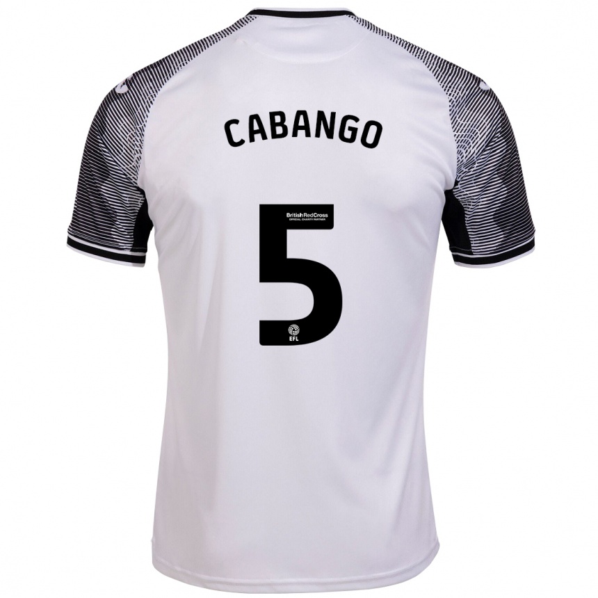 Vyrai Ben Cabango #5 Baltas Namų Marškinėliai 2023/24 T-Shirt