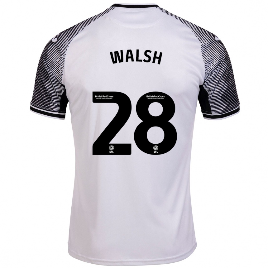 Vyrai Liam Walsh #28 Baltas Namų Marškinėliai 2023/24 T-Shirt