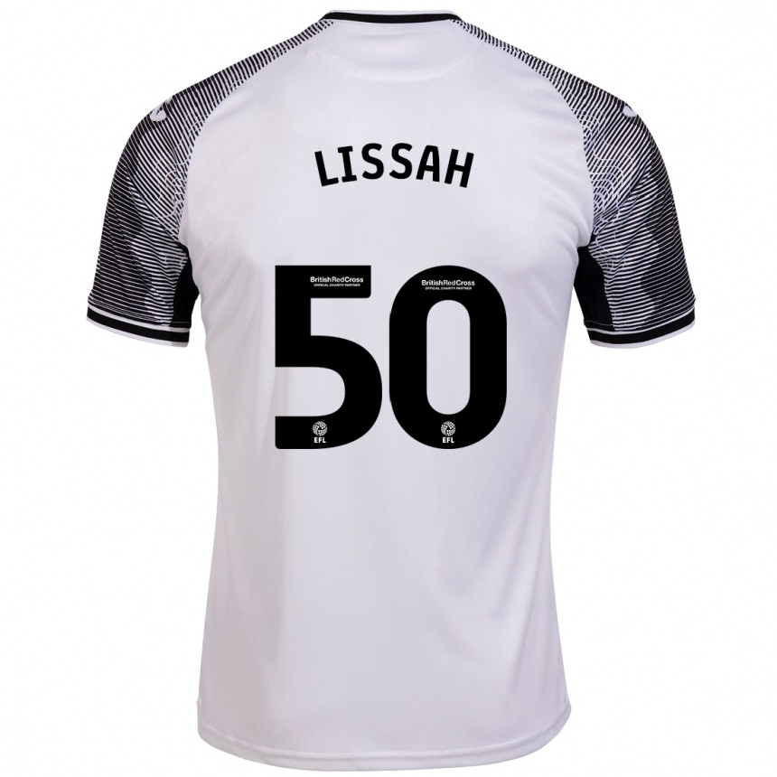 Vyrai Filip Lissah #50 Baltas Namų Marškinėliai 2023/24 T-Shirt