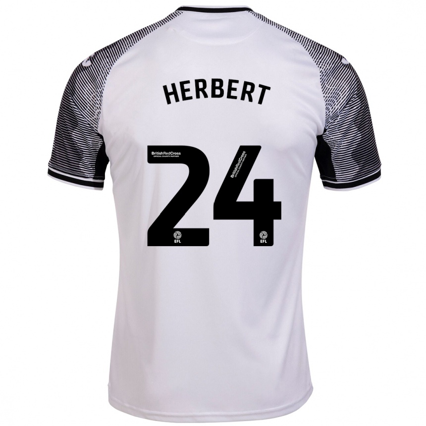 Vyrai Chelsea Herbert #24 Baltas Namų Marškinėliai 2023/24 T-Shirt