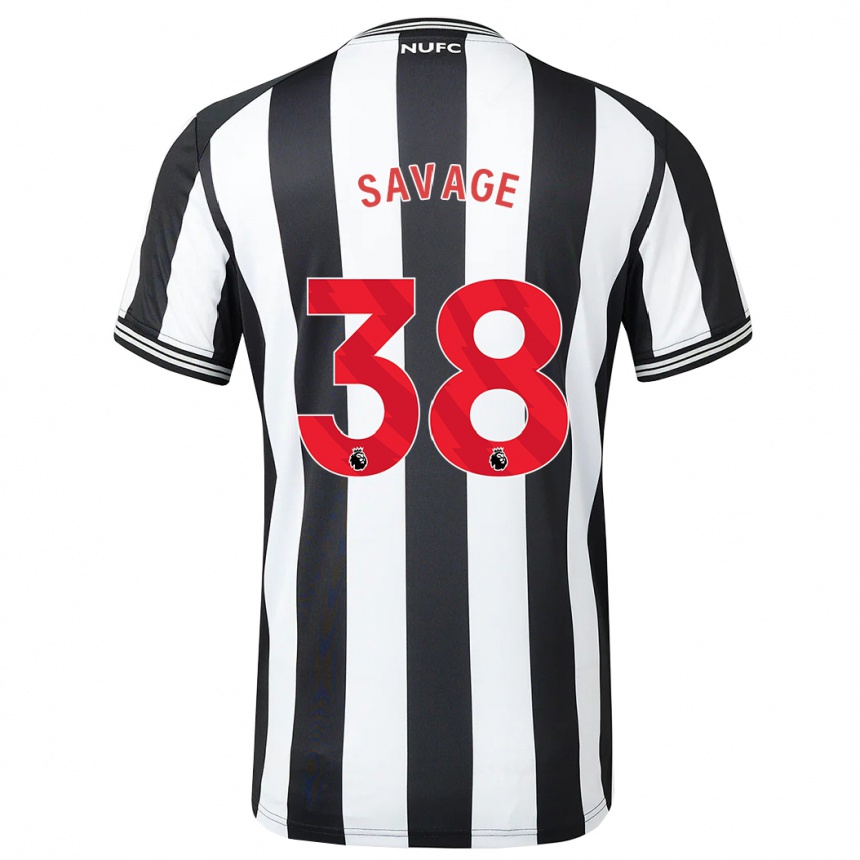 Vyrai Remi Savage #38 Juoda Balta Namų Marškinėliai 2023/24 T-Shirt