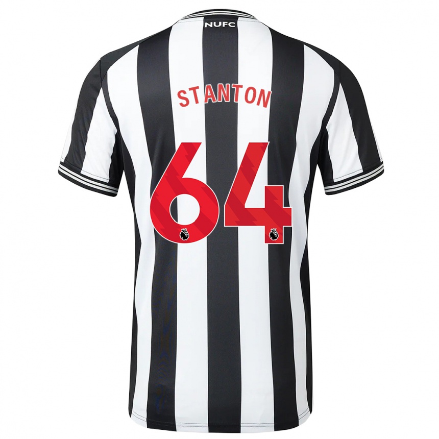 Vyrai Ellis Stanton #64 Juoda Balta Namų Marškinėliai 2023/24 T-Shirt