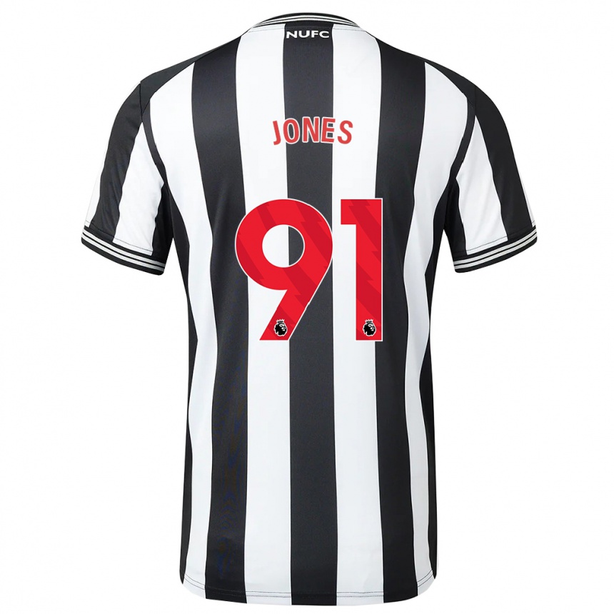 Vyrai Tyler Jones #91 Juoda Balta Namų Marškinėliai 2023/24 T-Shirt