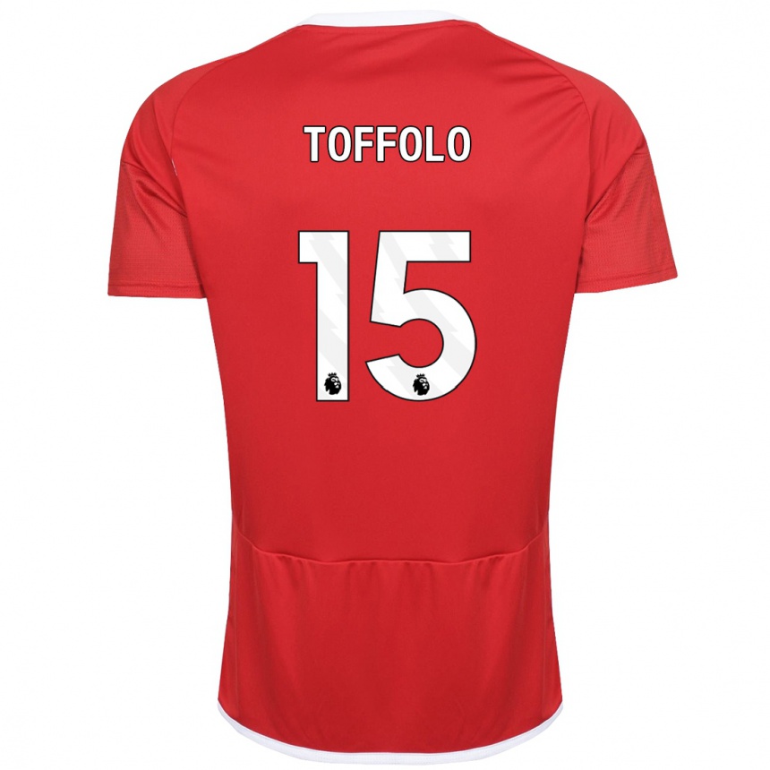 Vyrai Harry Toffolo #15 Raudona Namų Marškinėliai 2023/24 T-Shirt