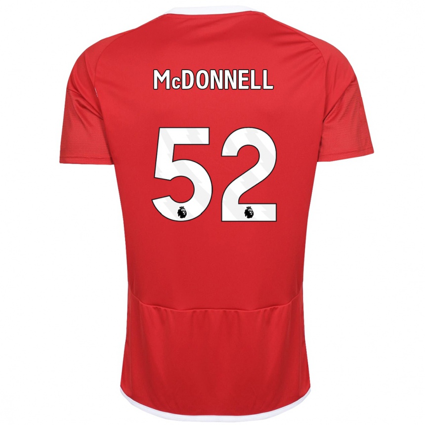 Vyrai Jamie Mcdonnell #52 Raudona Namų Marškinėliai 2023/24 T-Shirt