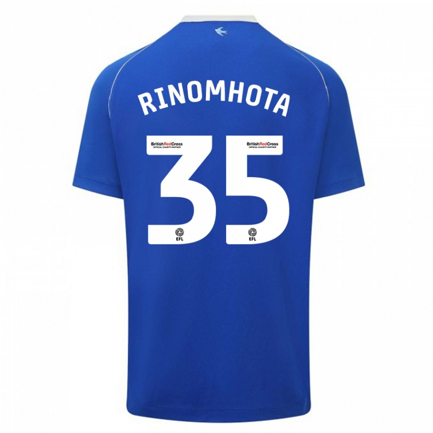 Vyrai Andy Rinomhota #35 Mėlyna Namų Marškinėliai 2023/24 T-Shirt