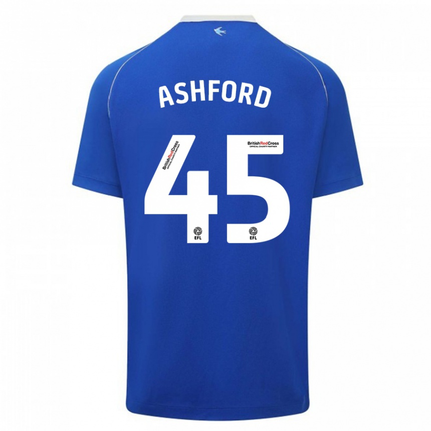 Vyrai Cian Ashford #45 Mėlyna Namų Marškinėliai 2023/24 T-Shirt