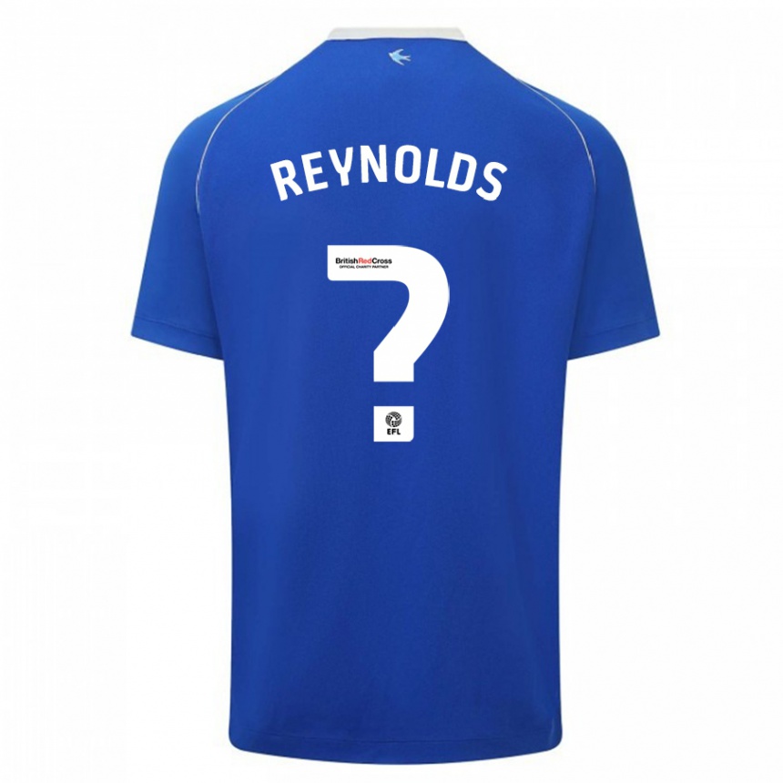 Vyrai Oliver Reynolds #0 Mėlyna Namų Marškinėliai 2023/24 T-Shirt