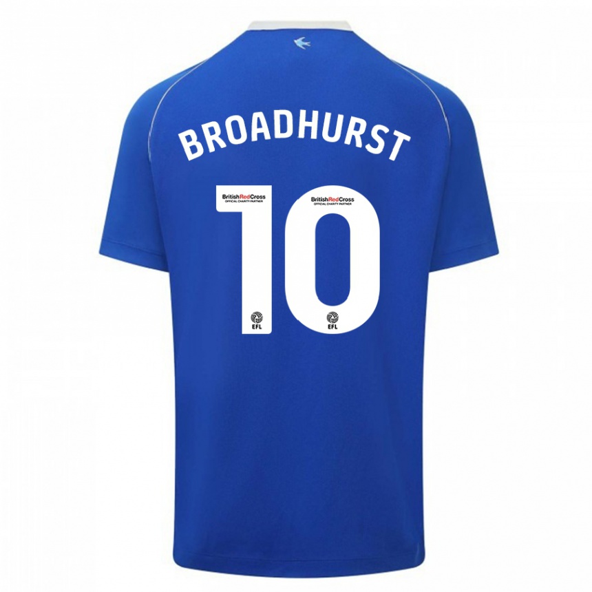 Vyrai Danielle Broadhurst #10 Mėlyna Namų Marškinėliai 2023/24 T-Shirt