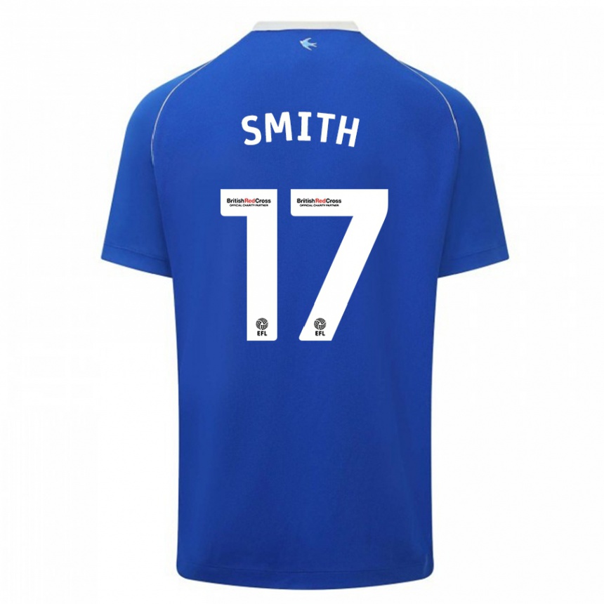 Vyrai Hollie Smith #17 Mėlyna Namų Marškinėliai 2023/24 T-Shirt