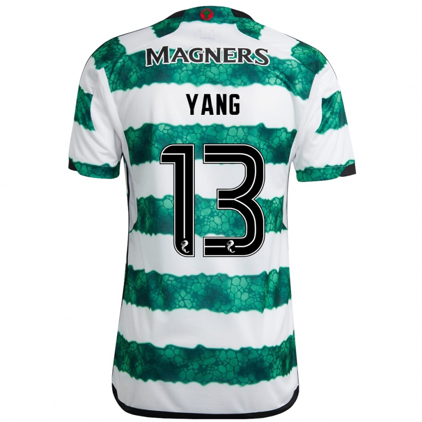 Vyrai Hyun-Jun Yang #13 Žalias Namų Marškinėliai 2023/24 T-Shirt