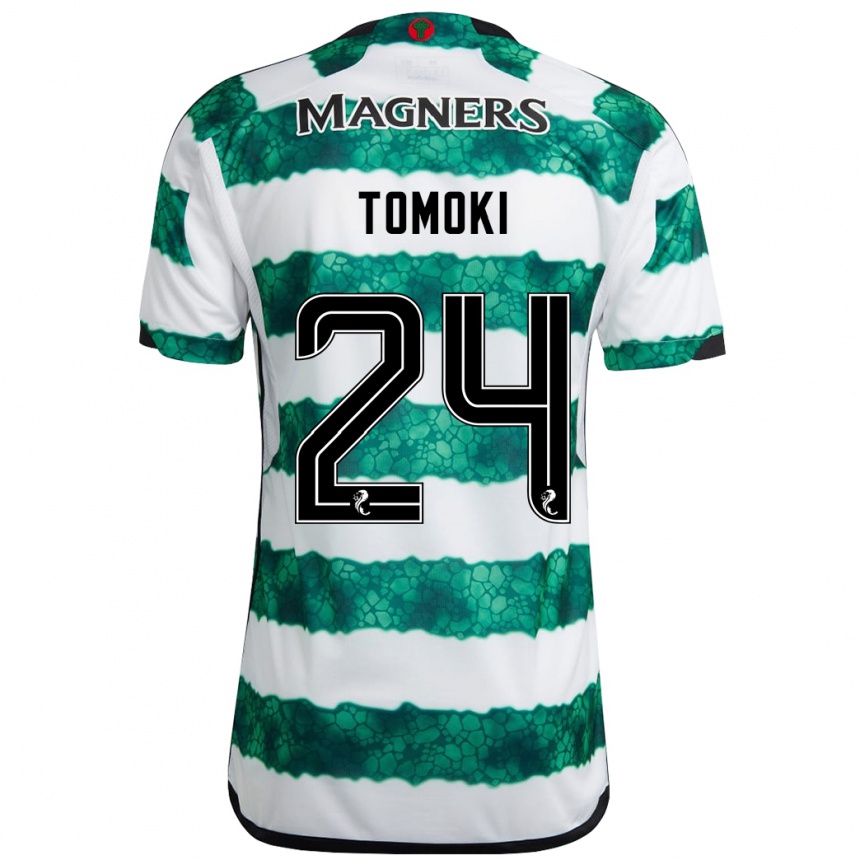 Vyrai Tomoki Iwata #24 Žalias Namų Marškinėliai 2023/24 T-Shirt