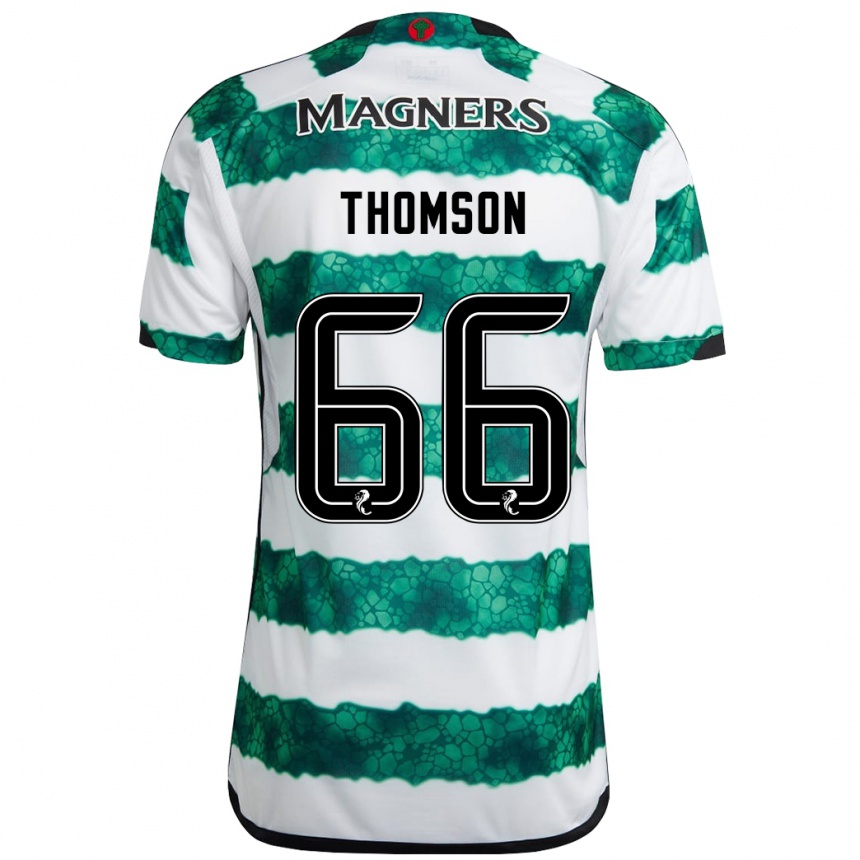 Vyrai Corey Thomson #66 Žalias Namų Marškinėliai 2023/24 T-Shirt