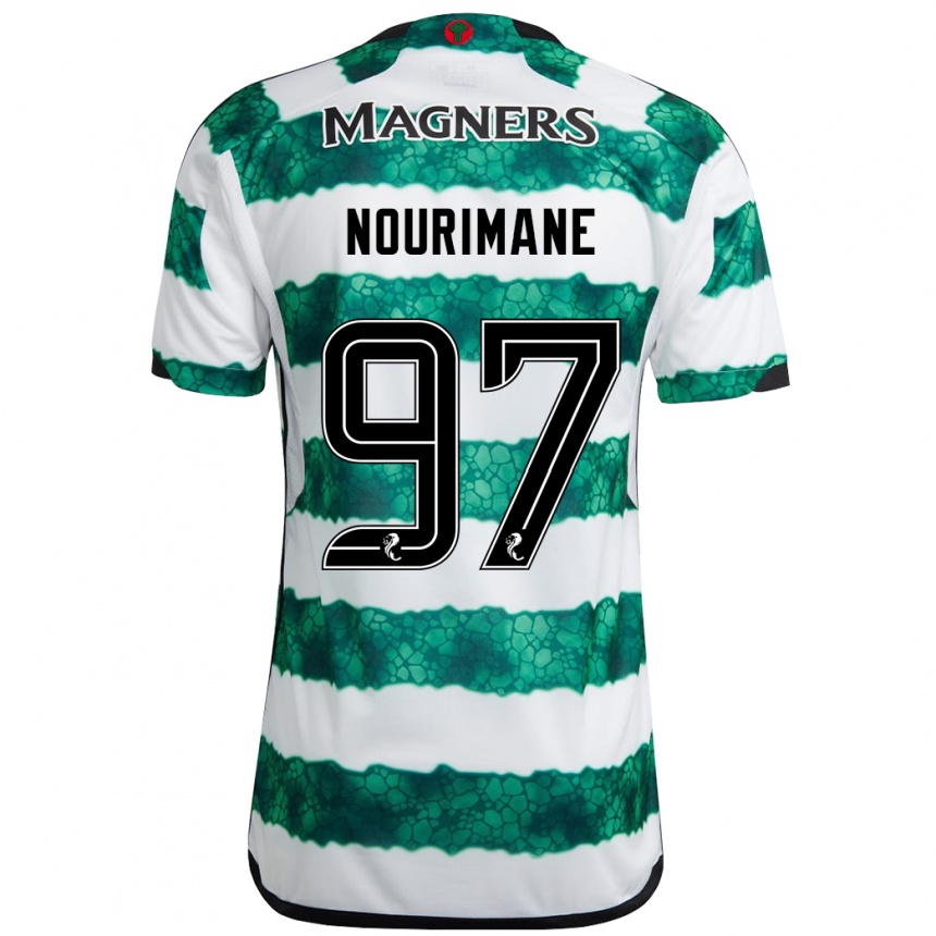 Vyrai Addi Nourimane #97 Žalias Namų Marškinėliai 2023/24 T-Shirt